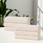 Superior Milo Smart Twist Viscose Cotton Blend Hand Towels, Set of 6