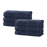 Superior Milo Smart Twist Viscose Cotton Blend Hand Towels, Set of 6