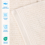 Milo Smart Twist Viscose Cotton Blend Solid Ribbed 12 Piece Towel Set