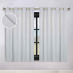 Modern Shimmer Washable Room Darkening Blackout Curtains, Set of 2
