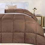 Superior Monochrome Basketweave Microfiber Down Alternative Comforter