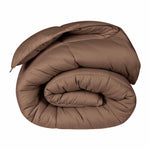 Superior Monochrome Basketweave Microfiber Down Alternative Comforter