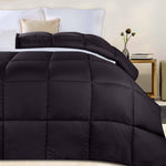 Superior Monochrome Basketweave Microfiber Down Alternative Comforter