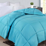 Superior Monochrome Basketweave Microfiber Down Alternative Comforter