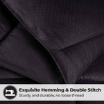 Superior Monochrome Basketweave Microfiber Down Alternative Comforter