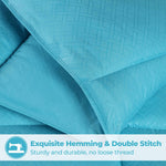 Superior Monochrome Basketweave Microfiber Down Alternative Comforter