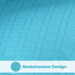Superior Monochrome Basketweave Microfiber Down Alternative Comforter