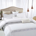 100% Cotton Moon Lawn Embroidered Duvet Cover Set