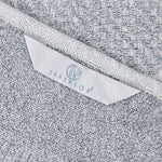 Cotton Blend Checkered and Rib Bath Towel Set of 2