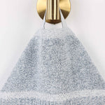 Superior Naples Cotton Blend Checkered & Ribbed Hand Towels, Set of 6