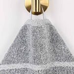 Superior Naples Cotton Blend Checkered & Ribbed Hand Towels, Set of 6