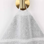 Superior Naples Cotton Blend Checkered & Ribbed Hand Towels, Set of 6