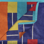 Neon Tiles Oversized Cotton Beach Towel Set of 2 Piece