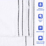 3-Piece Egyptian Giza Cotton Plush Towel Set