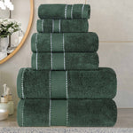 6-Piece Egyptian Giza Cotton Plush Towel Set
