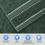 6-Piece Egyptian Giza Cotton Plush Towel Set