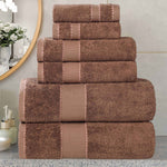 6-Piece Egyptian Giza Cotton Plush Towel Set