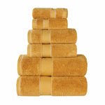 6-Piece Egyptian Giza Cotton Plush Towel Set