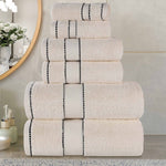 6-Piece Egyptian Giza Cotton Plush Towel Set