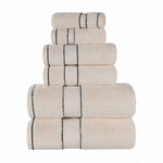 6-Piece Egyptian Giza Cotton Plush Towel Set