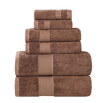 6-Piece Egyptian Giza Cotton Plush Towel Set