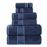 6-Piece Egyptian Giza Cotton Plush Towel Set