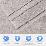 6-Piece Egyptian Giza Cotton Plush Towel Set