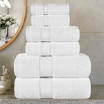 6-Piece Egyptian Giza Cotton Plush Towel Set