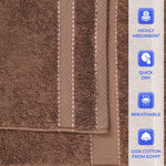 6-Piece Egyptian Giza Cotton Plush Towel Set