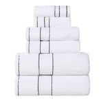 6-Piece Egyptian Giza Cotton Plush Towel Set
