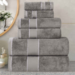 6-Piece Egyptian Giza Cotton Plush Towel Set