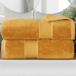 Superior Niles Egyptian Giza Cotton Dobby Plush Bath Sheet Set of 2