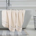Superior Niles Egyptian Giza Cotton Dobby Plush Bath Sheet Set of 2