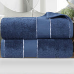 Superior Niles Egyptian Giza Cotton Dobby Plush Bath Sheet Set of 2
