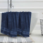 Superior Niles Egyptian Giza Cotton Dobby Plush Bath Sheet Set of 2