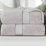 Superior Niles Egyptian Giza Cotton Dobby Plush Bath Sheet Set of 2