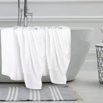 Superior Niles Egyptian Giza Cotton Dobby Plush Bath Sheet Set of 2