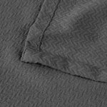 Superior Nobel Cotton Textured Chevron Lightweight Woven Blanket