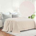 Superior Nobel Cotton Textured Chevron Lightweight Woven Blanket