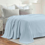 Superior Nobel Cotton Textured Chevron Lightweight Woven Blanket