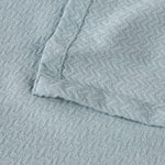 Superior Nobel Cotton Textured Chevron Lightweight Woven Blanket