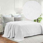 Superior Nobel Cotton Textured Chevron Lightweight Woven Blanket