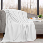 Superior Nobel Cotton Textured Chevron Lightweight Woven Blanket