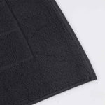 Superior Nora Cotton Thick Solid Checkered Washable Bath Mat Set of 2