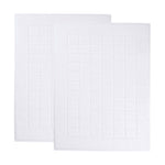 Superior Nora Cotton Thick Solid Checkered Washable Bath Mat Set of 2