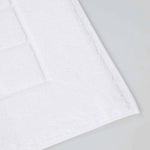 Superior Nora Cotton Thick Solid Checkered Washable Bath Mat Set of 2