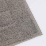 Superior Nora Cotton Thick Solid Checkered Washable Bath Mat Set of 2