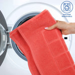 Superior Nora Cotton Thick Solid Checkered Washable Bath Mat Set of 2