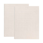 Superior Nora Cotton Thick Solid Checkered Washable Bath Mat Set of 2