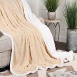 Sherpa Fleece Blanket Reversible Plush Fluffy Nuuk Jacquard
